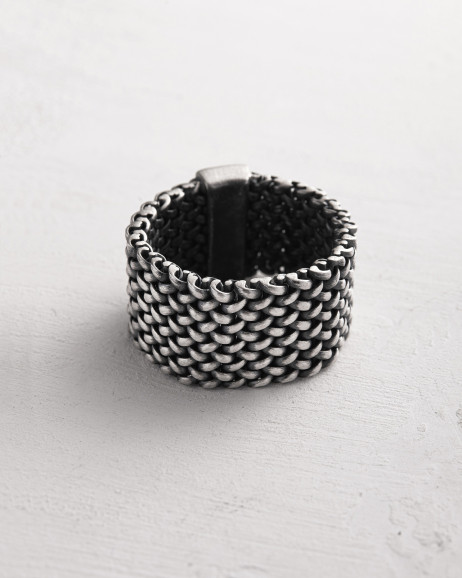 Srebrny pierścień MAILLE 3