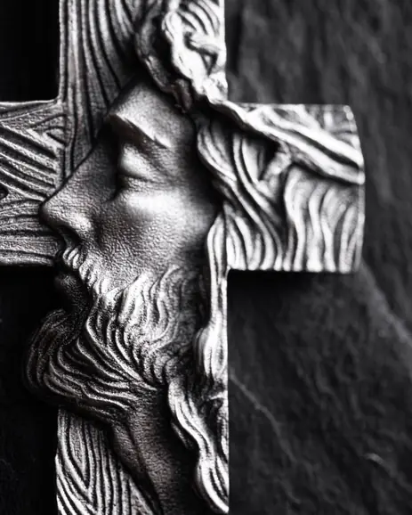Srebrny krzyż THE FACE OF FAITH 3