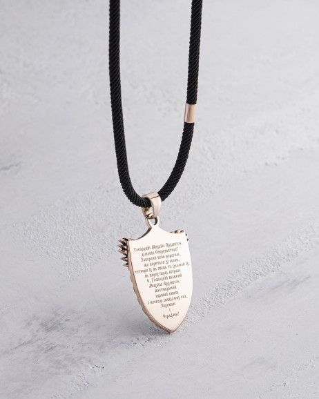 Wisiorek - tarcza ST. MICHAEL ARCHANGEL (czerwone złoto) 4