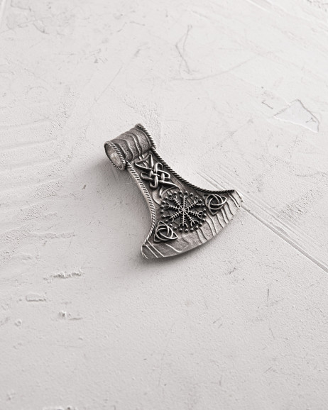 Srebrny wisiorek HELMET of TERROR 4