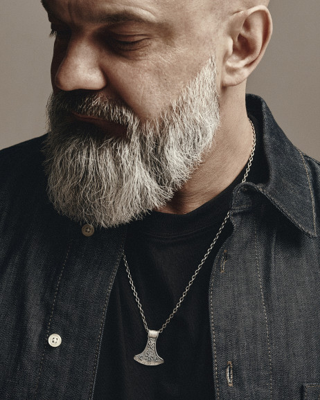 Srebrny wisiorek HELMET of TERROR 2