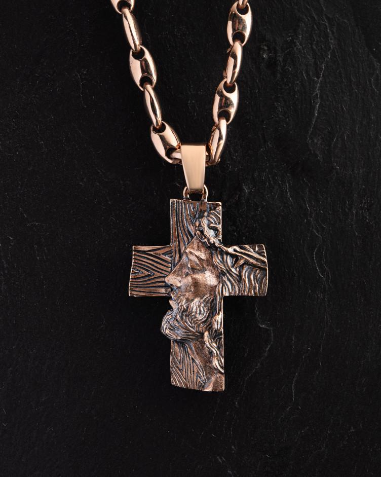 Złoty krzyż THE FACE OF FAITH 6