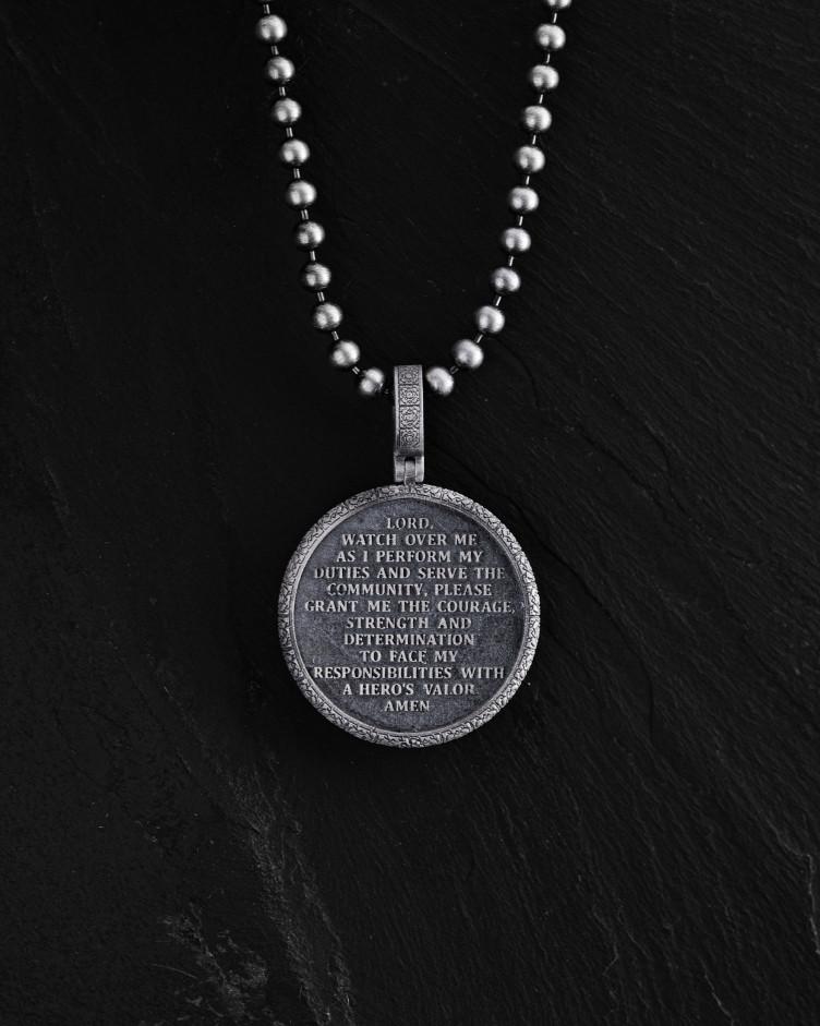 Srebrny wisiorek ST. ARCHANGEL MICHAEL. PRAYER 4