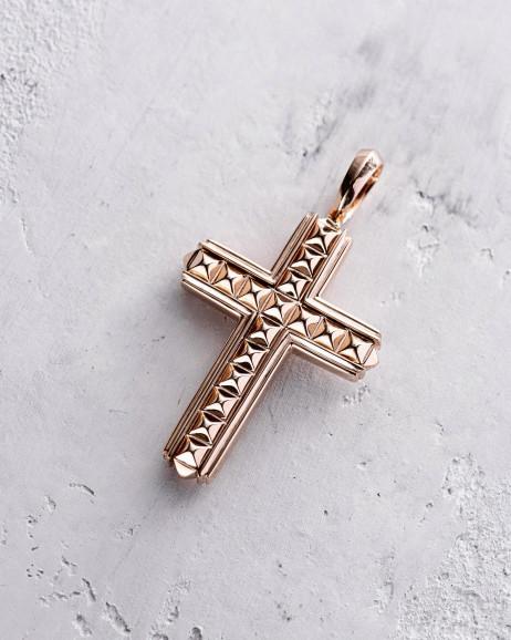 Krzyż FAITH (czerwone złoto)