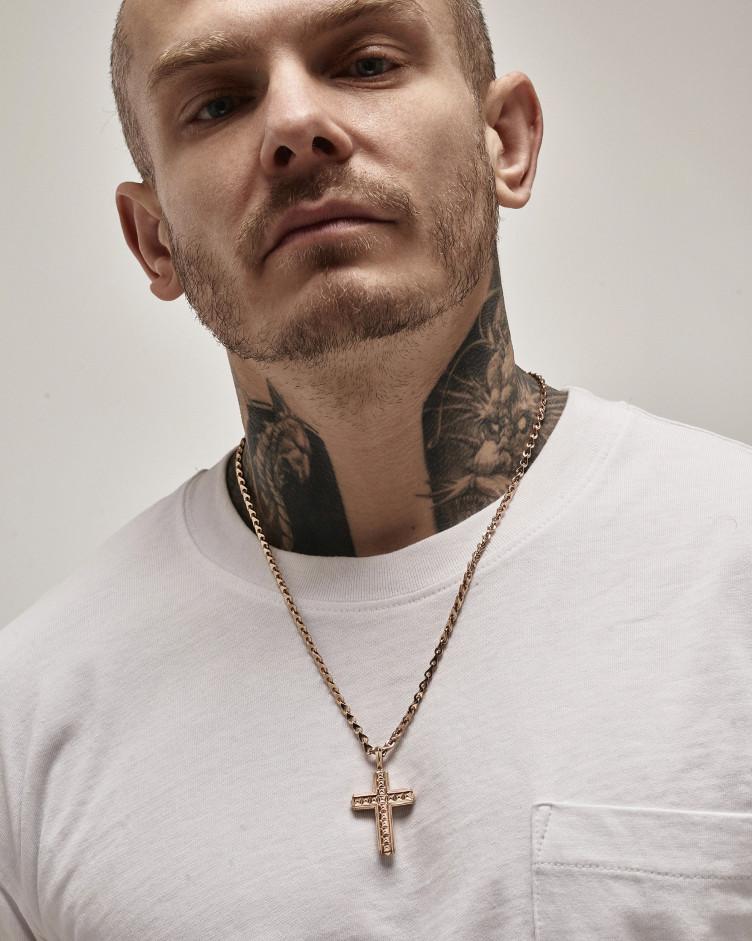 Złoty krzyż FAITH 3