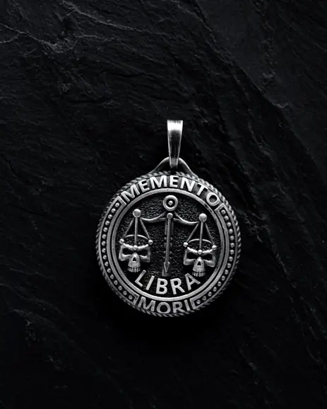 Wisiorek Znak zodiaku - LIBRA. MEMENTO MORI (waga) 3