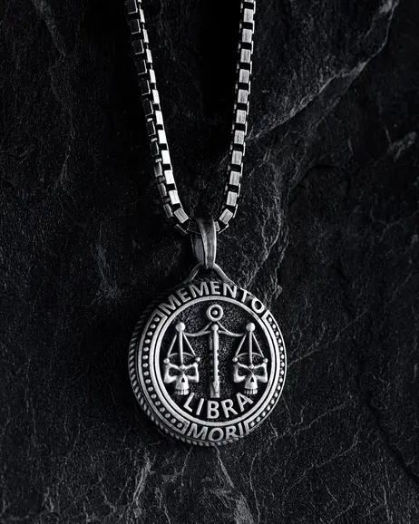 Wisiorek Znak zodiaku - LIBRA. MEMENTO MORI (waga)