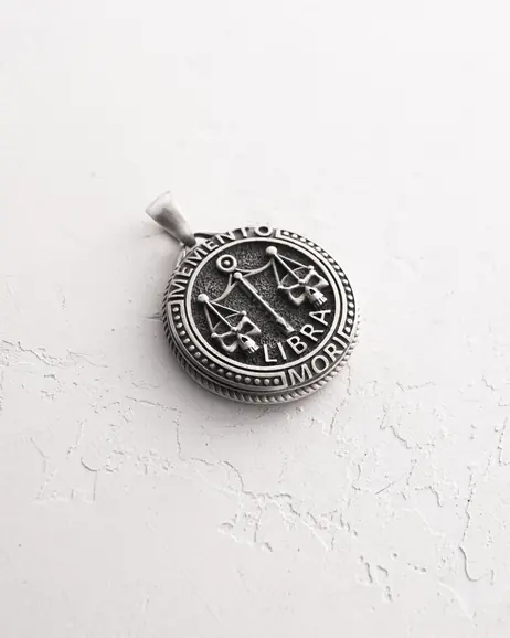 Wisiorek Znak zodiaku - LIBRA. MEMENTO MORI (waga) 5