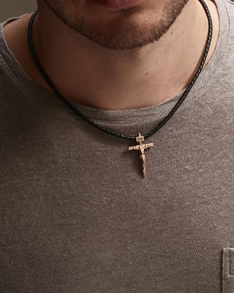 Krzyż CRUCIFIXION of JESUS CHRIST (czerwone złoto) 6