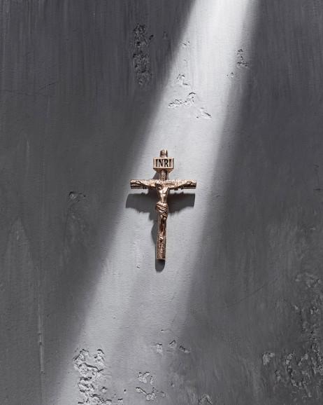 Krzyż CRUCIFIXION of JESUS CHRIST (czerwone złoto)