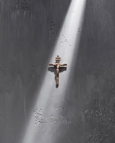 Krzyż CRUCIFIXION of JESUS CHRIST (czerwone złoto) 8