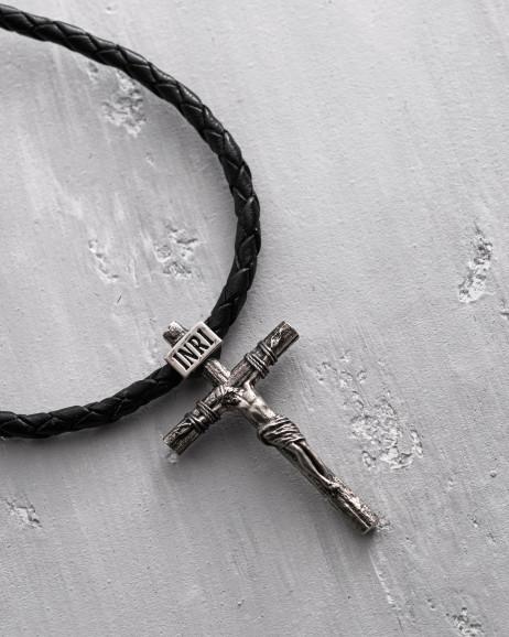 Krzyż CRUCIFIXION of JESUS CHRIST S (białe złoto) 5