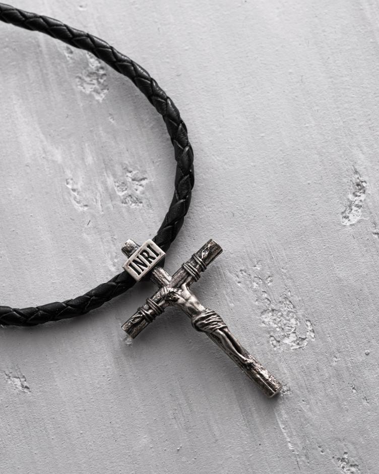 Krzyż z białego złota CRUCIFIXION of JESUS CHRIST 5