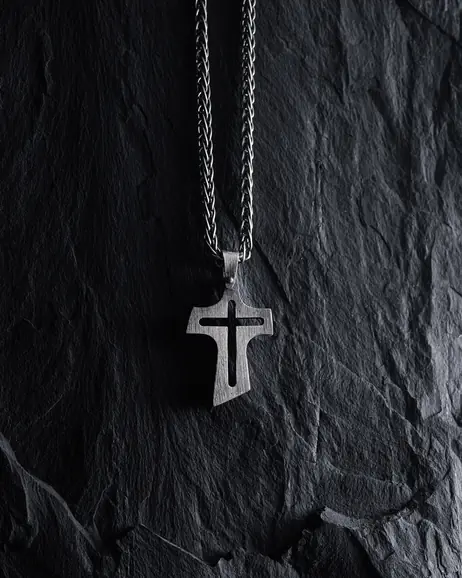 Srebrny krzyż BELIEF 4