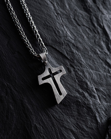 Srebrny krzyż BELIEF - 1231
