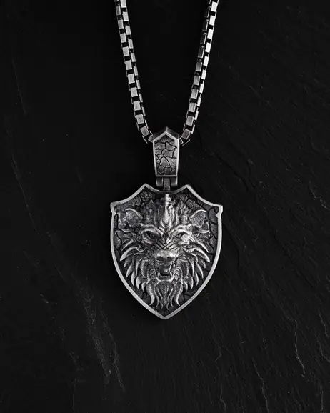 Srebrny wisiorek WERWOLF