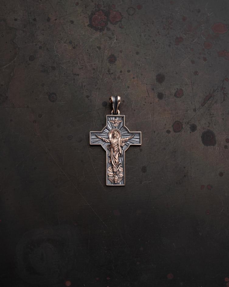 Złoty krzyż RESURRECTION of JESUS CHRIST 3