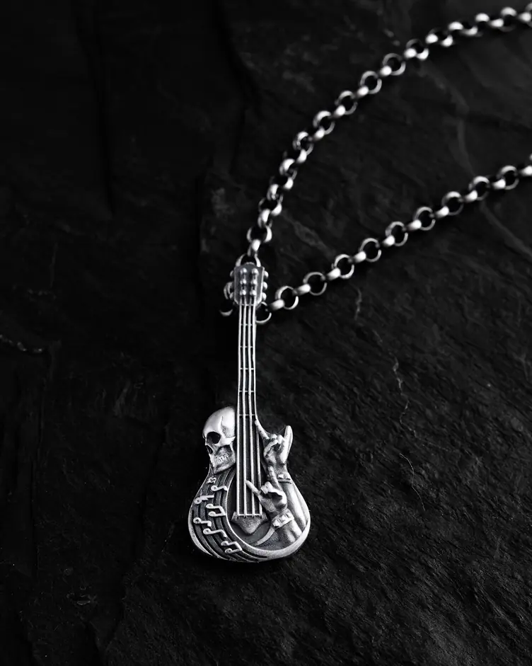 Srebrny wisiorek ROCK 'N' ROLL 3