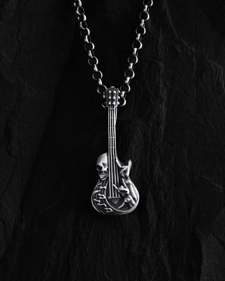 Srebrny wisiorek ROCK 'N' ROLL