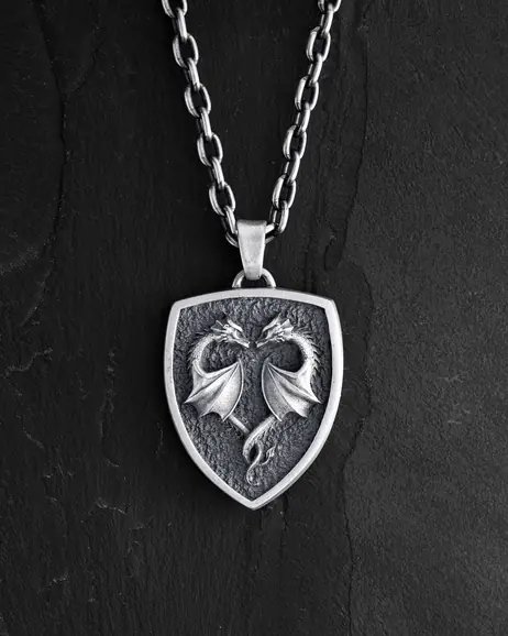 Srebrny wisiorek DRAGONS HEART