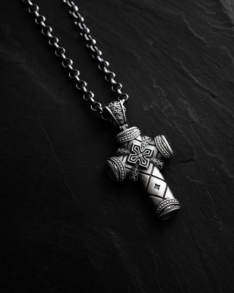 Srebrny krzyż CRUCIS FIDEI 4