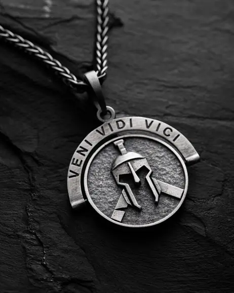 Srebrny wisiorek GLADIATOR. VENI VIDI VICI 7