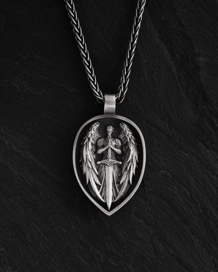 Srebrny wisiorek ARCHANGEL MICHAEL - 3418