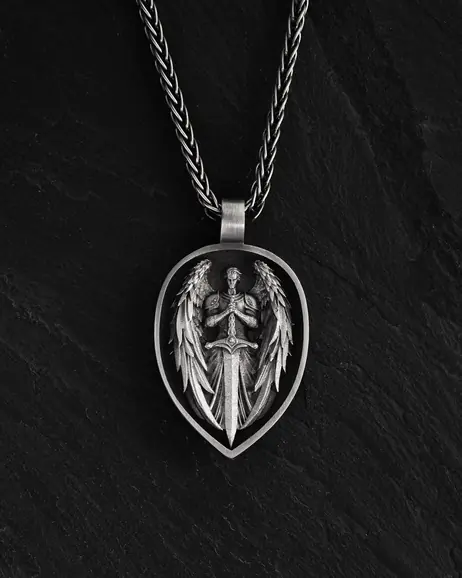 Srebrny wisiorek ARCHANGEL MICHAEL