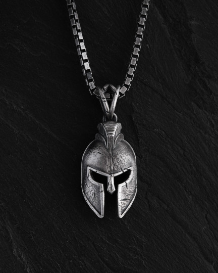 Srebrny wisiorek SPARTAN HELMET