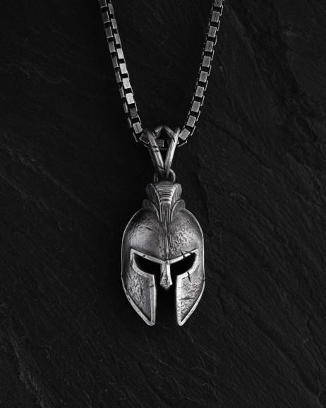 Srebrny wisiorek SPARTAN HELMET