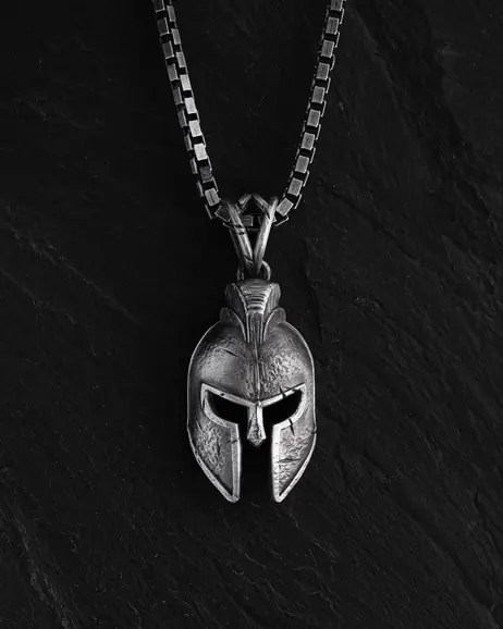 Srebrny wisiorek SPARTAN HELMET