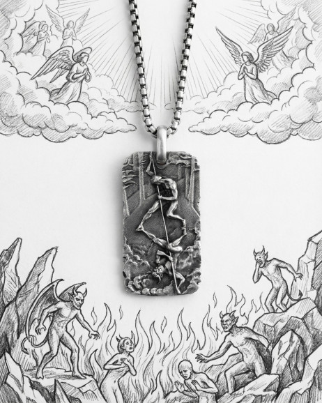 Srebrny wisiorek BOXE OMBRA