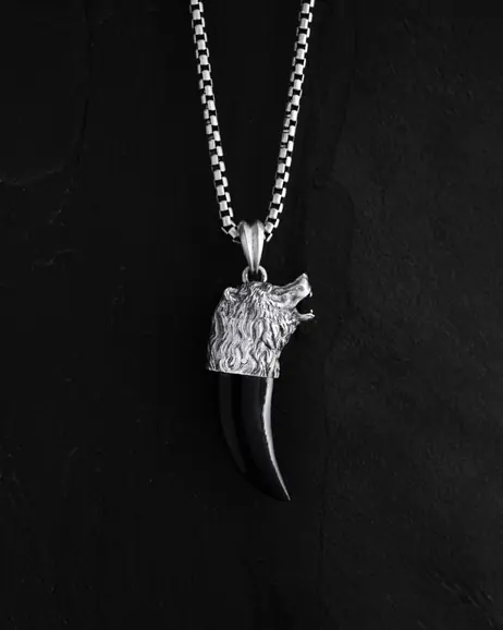 Srebrny wisiorek BEAR CLAW 3