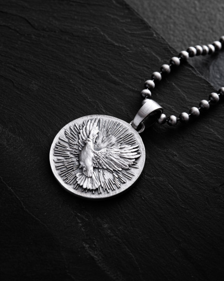 Srebrny wisiorek HOLY SPIRIT DOVE 3