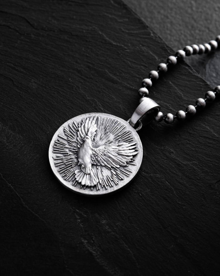 Srebrny wisiorek HOLY SPIRIT DOVE 3