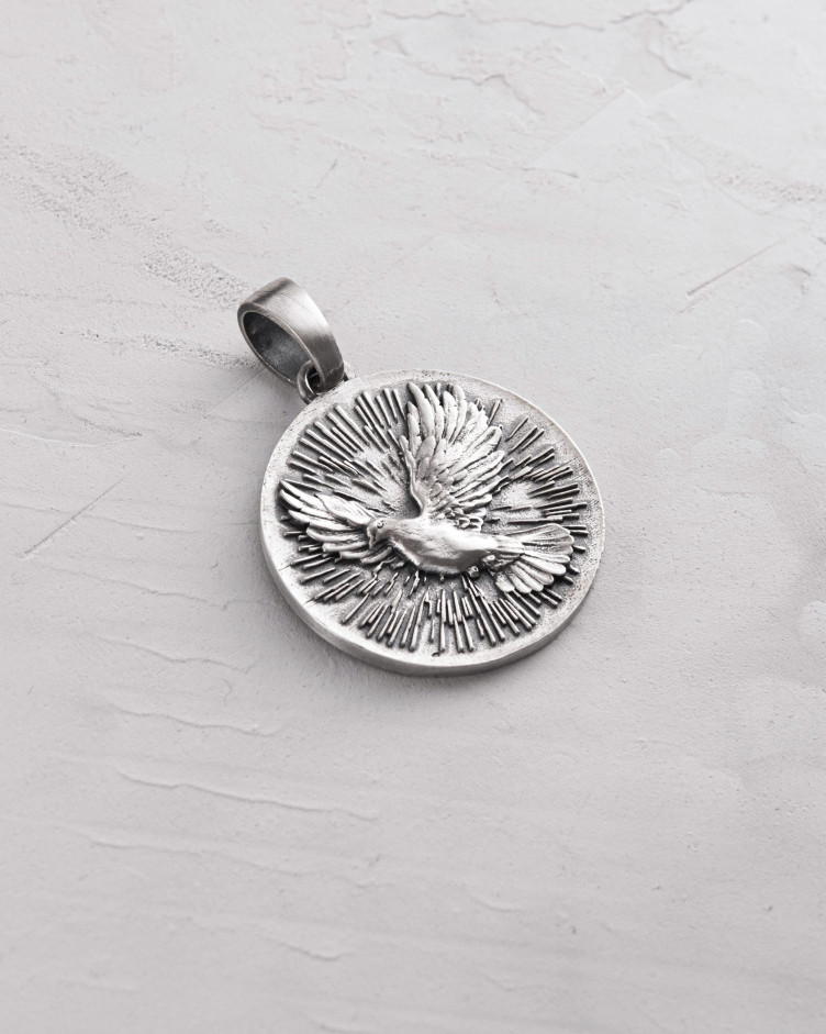 Srebrny wisiorek HOLY SPIRIT DOVE 4
