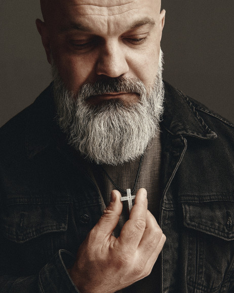 Srebrny krzyżyk na sznurku MODLITWA PAŃSKA – OJCZE NASZ 2