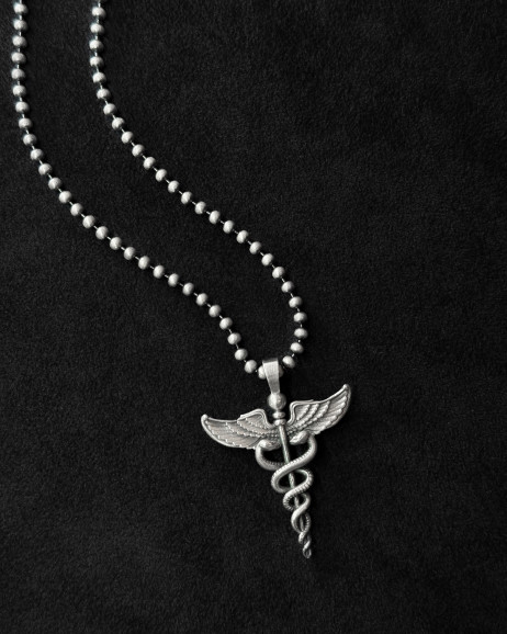 Srebrny wisiorek CADUCEUS 2