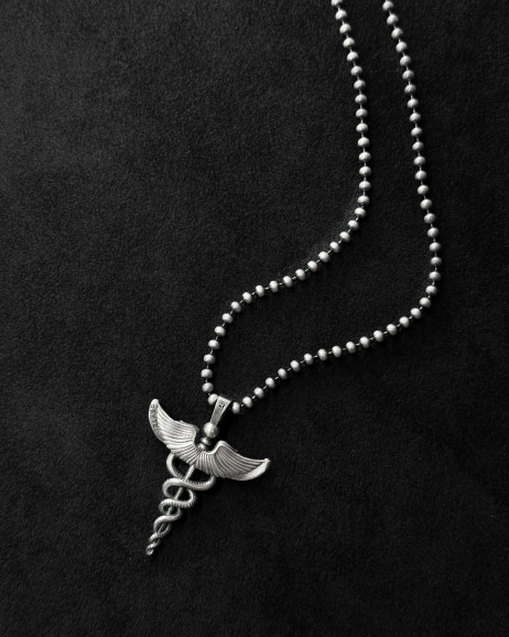 Srebrny wisiorek CADUCEUS 4