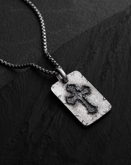 Srebrny wisiorek FLEURY CROSS 2