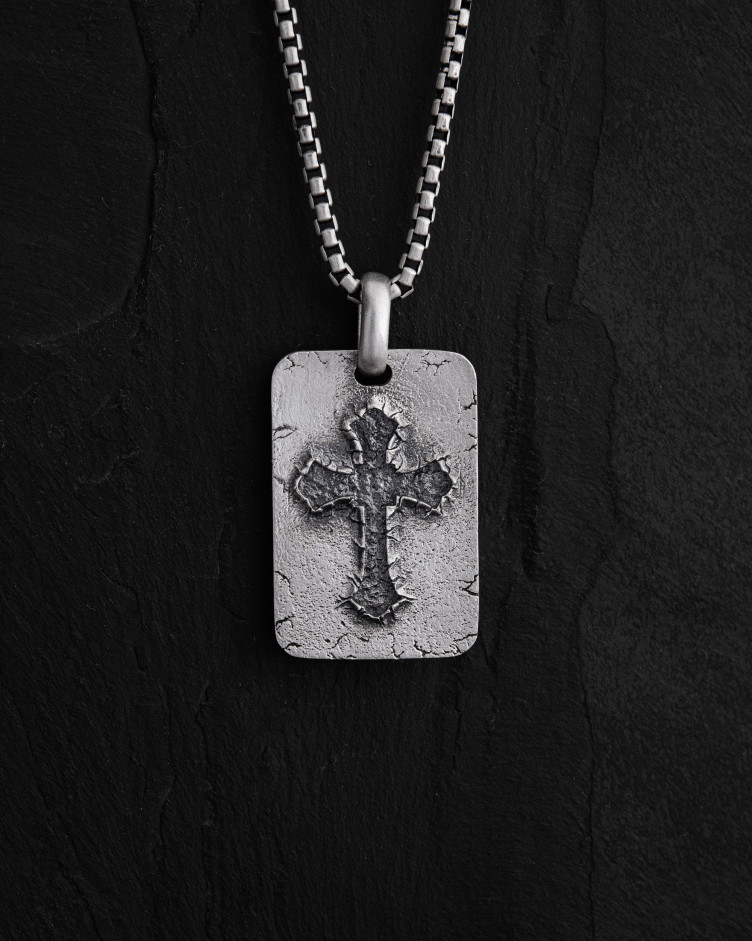 Srebrny wisiorek FLEURY CROSS