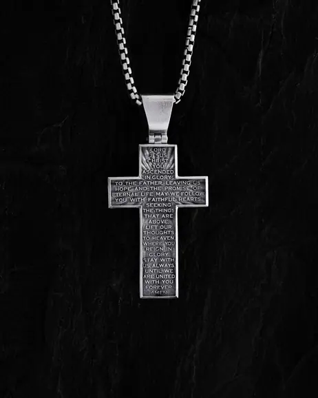 Srebrny krzyż ASCENSION OF JESUS CHRIST 3