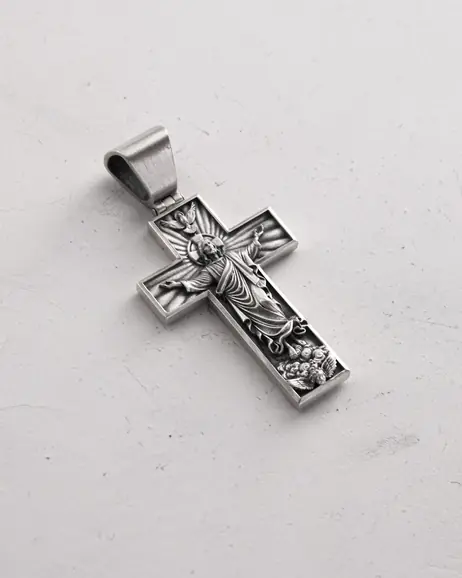 Srebrny krzyż ASCENSION OF JESUS CHRIST 5