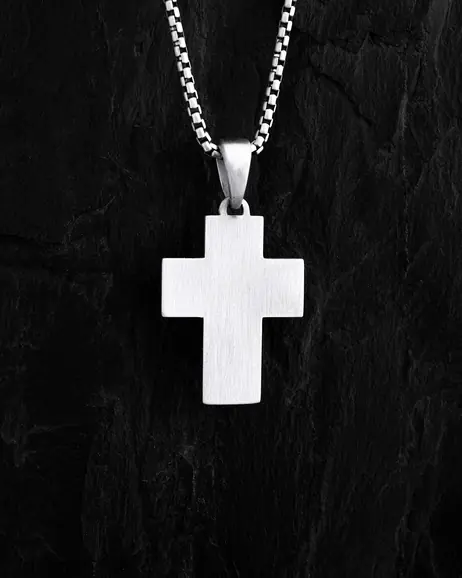 Srebrny krzyż ANCHOR CROSS 3