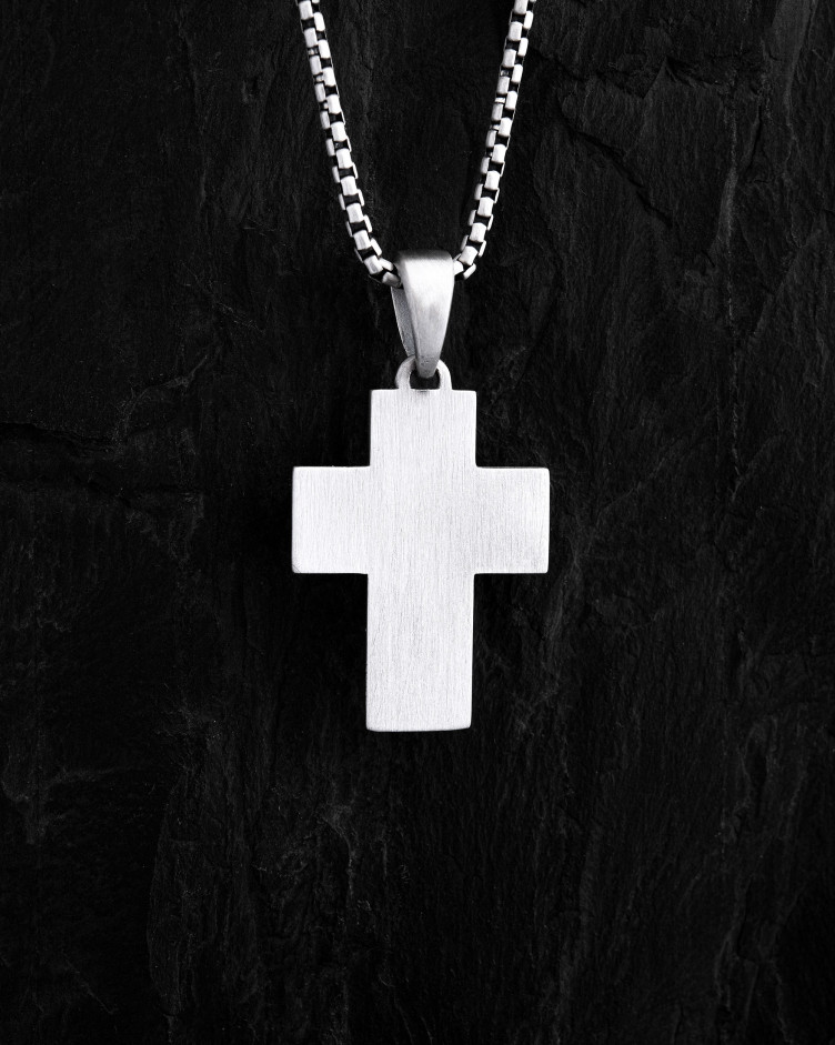 Srebrny krzyż ANCHOR CROSS 3