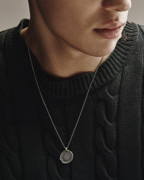 Srebrny wisiorek CARPE DIEM POLAR STAR na łańcuszku 2