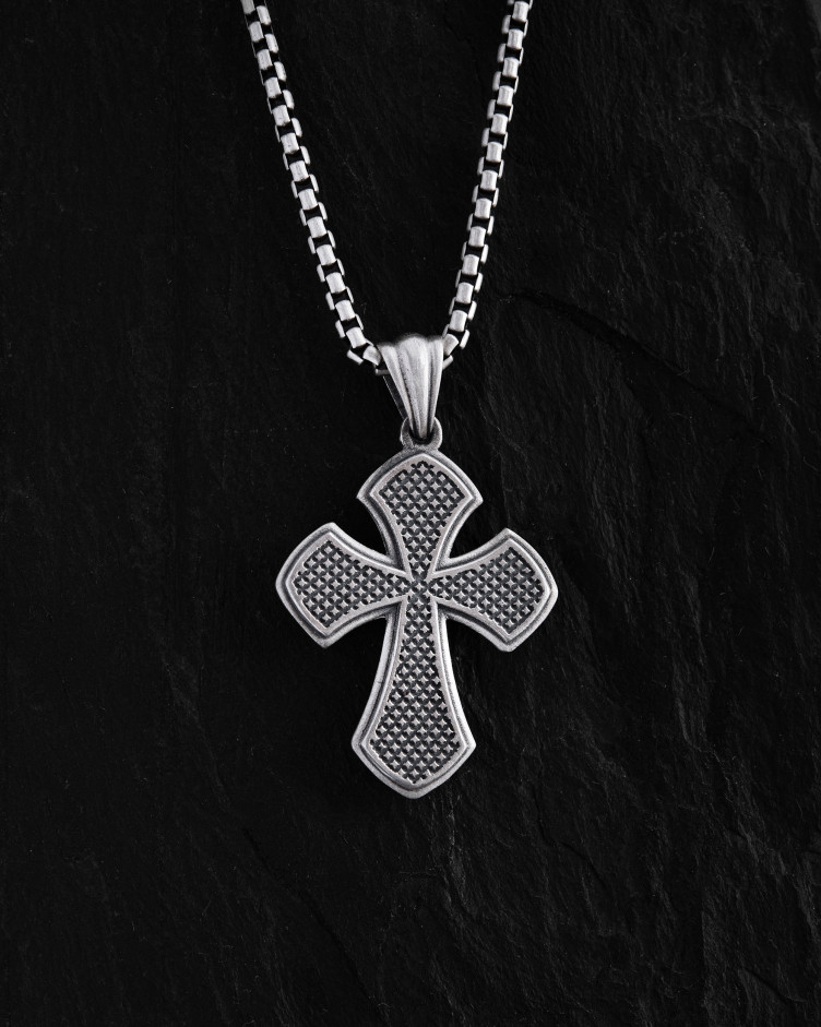 Srebrny krzyż NORTH STAR 5