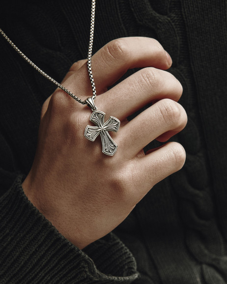 Srebrny krzyż NORTH STAR