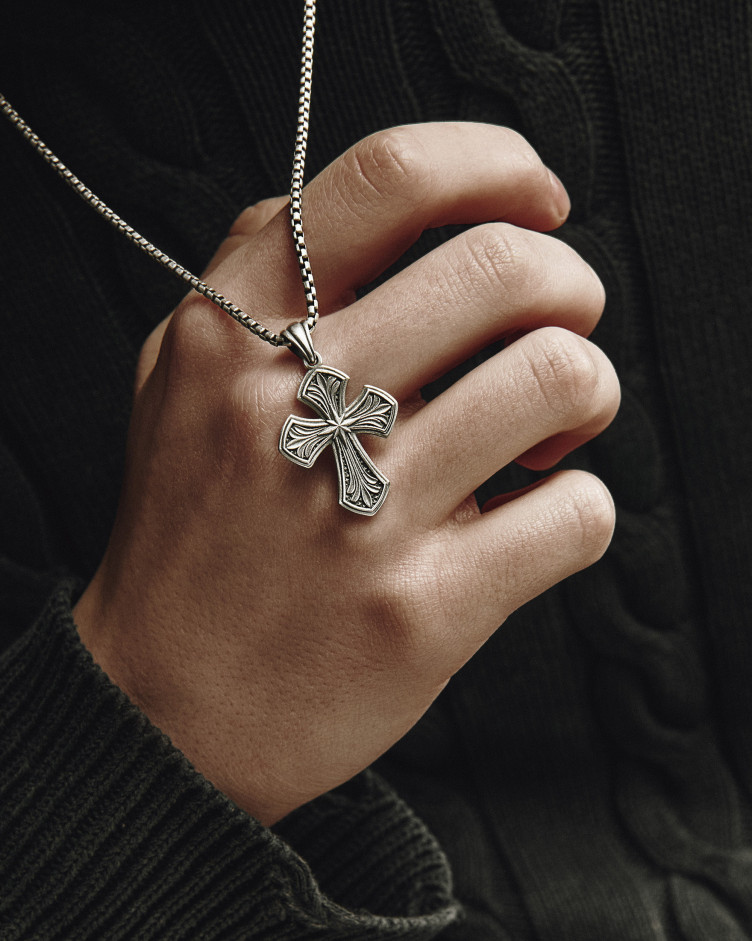 Srebrny krzyż NORTH STAR