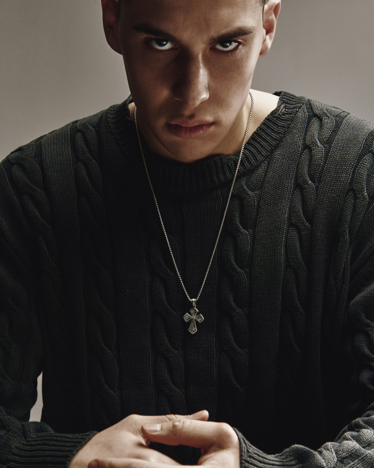 Srebrny krzyż NORTH STAR 3